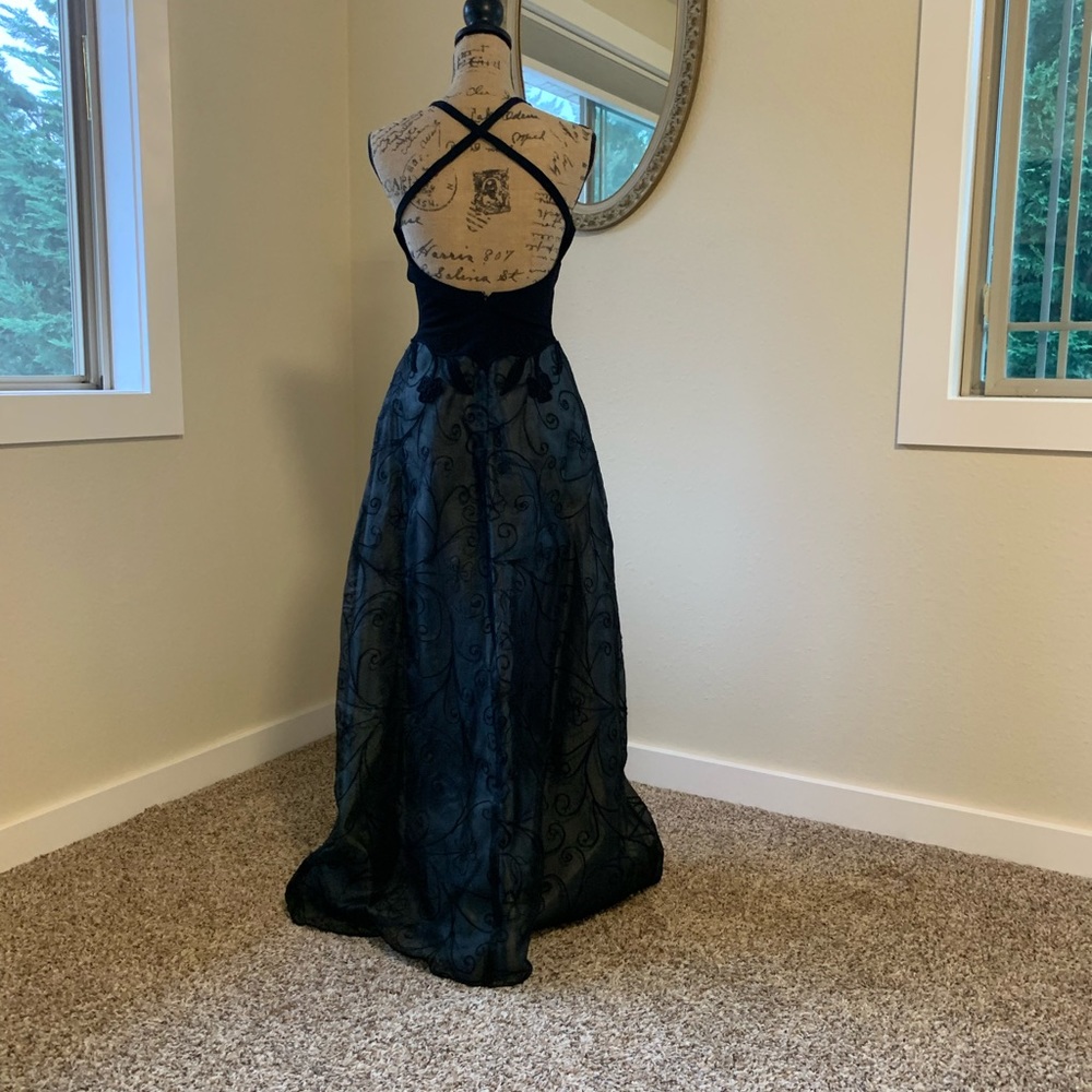 Nicole Bakti full length black dress, Small - Picture 10 of 12
